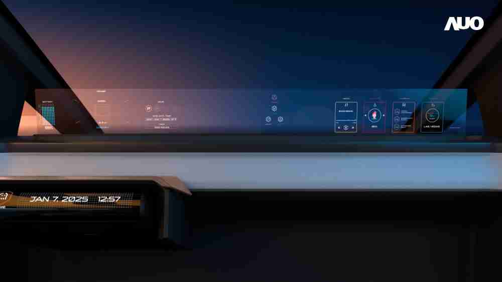 Wepay无界透明显示接口(Horizon Image Glass)透过车运算方案整合仪表板、、、、中控台及副驾显示器，，，，一体式全景呈现，，，，提供乘用者清晰的前方视野、、行车必要信息与娱乐功能
